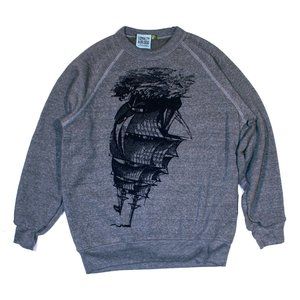 Loyalty & Blood Brooklyn Ship Sweatshirt XL Heather Gray Pirate Sweater Nautical